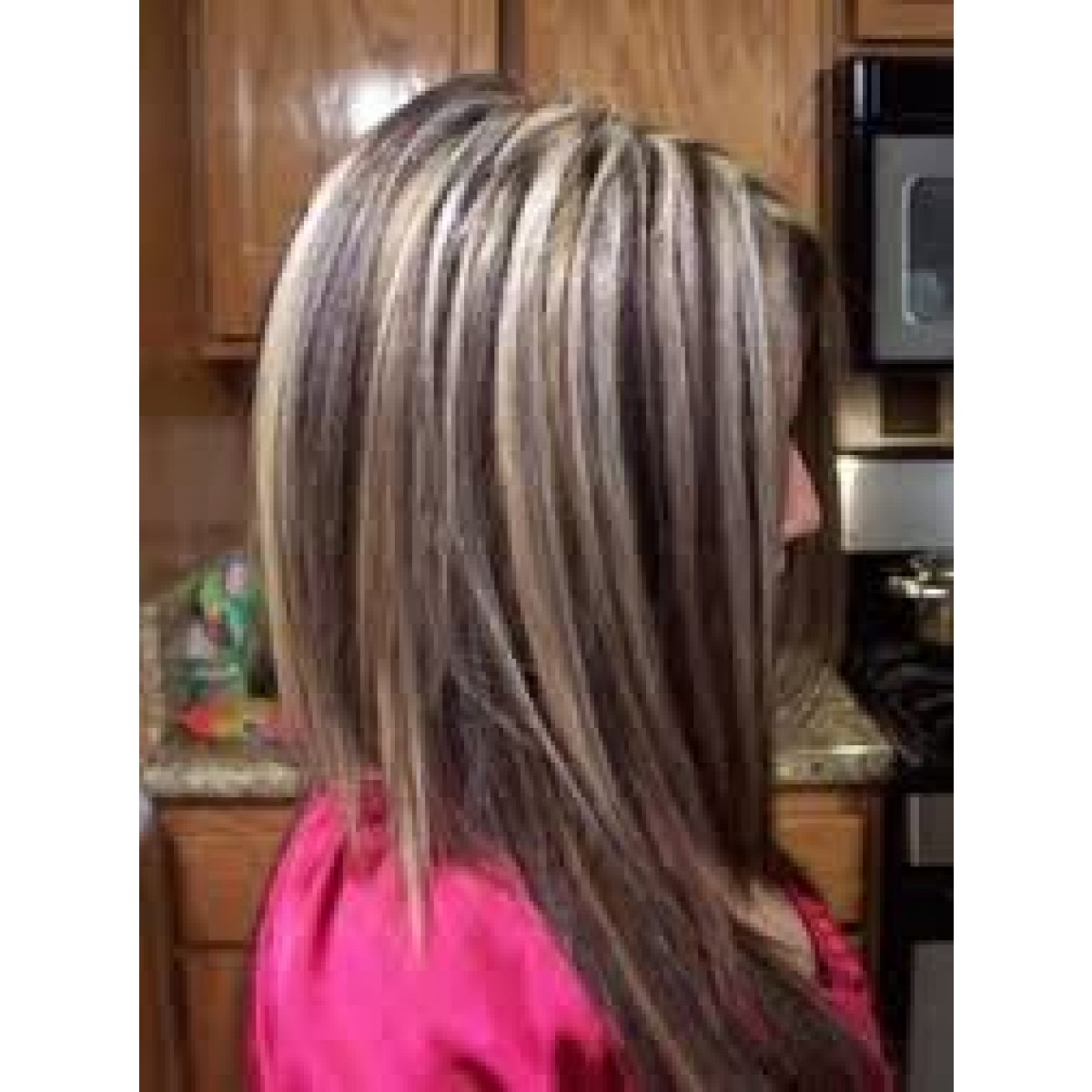 Medium Brown / Platinum Blonde Highlights 20 inch Standard Clip In Human  Hair Extensions 110grams | Cleopatra Hair Extensions