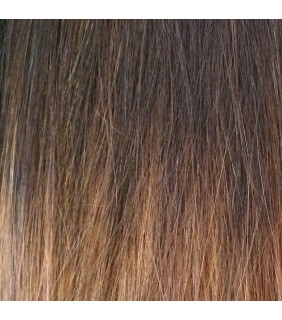 20" Ultimate Ombre Clip In Hair Extensions 230g Dark Brown/Medium Brown