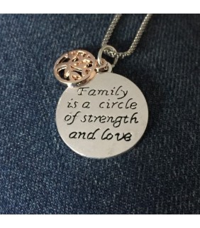 Family is a Circle of Strength and Love Necklace