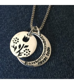 Friends Are Flowers That Never Fade Necklace